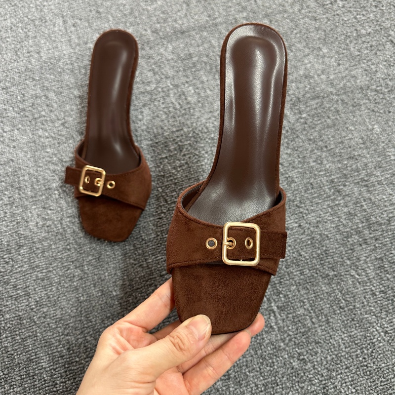 Vintage Fashion In 2026 - Women's Square Open Toe Vintage Solid