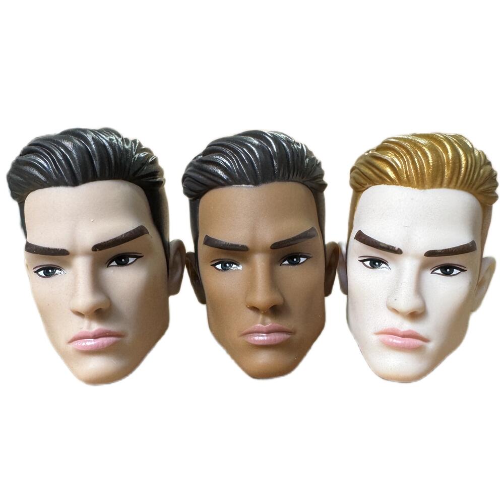Vintage Fashion Toys - Male Doll Heads Fashion Vintage Solid