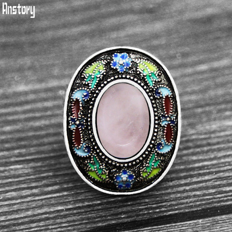 Vintage Fashion Illustration - Vintage Oval Quartz Lapis Rings For