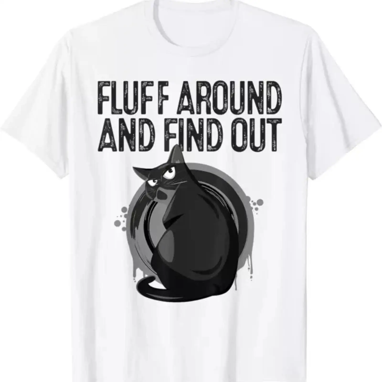 Vintage Fashion Finds - Funny Black Cat the Fluff Around
