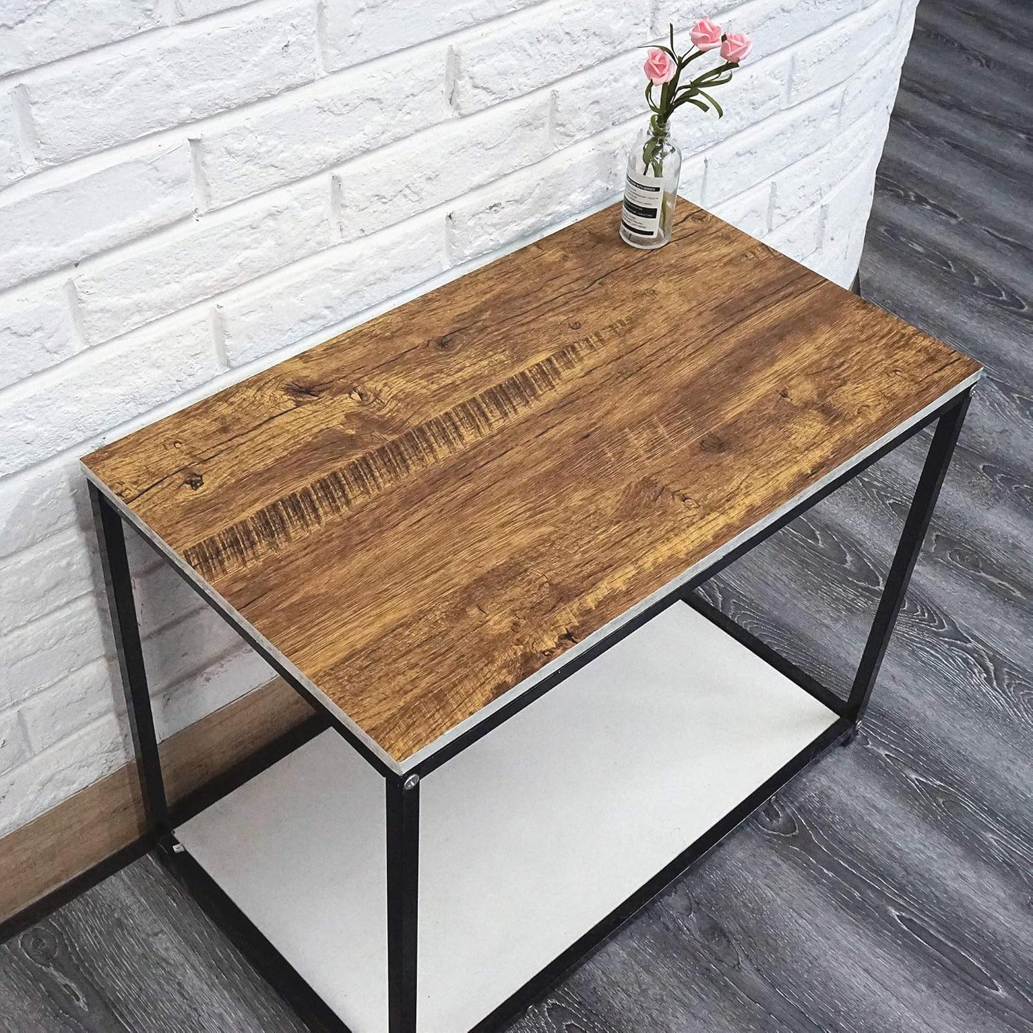 Black Wood Grain Thickening Wa - Vintage Fashion Wallpaper recension och pris