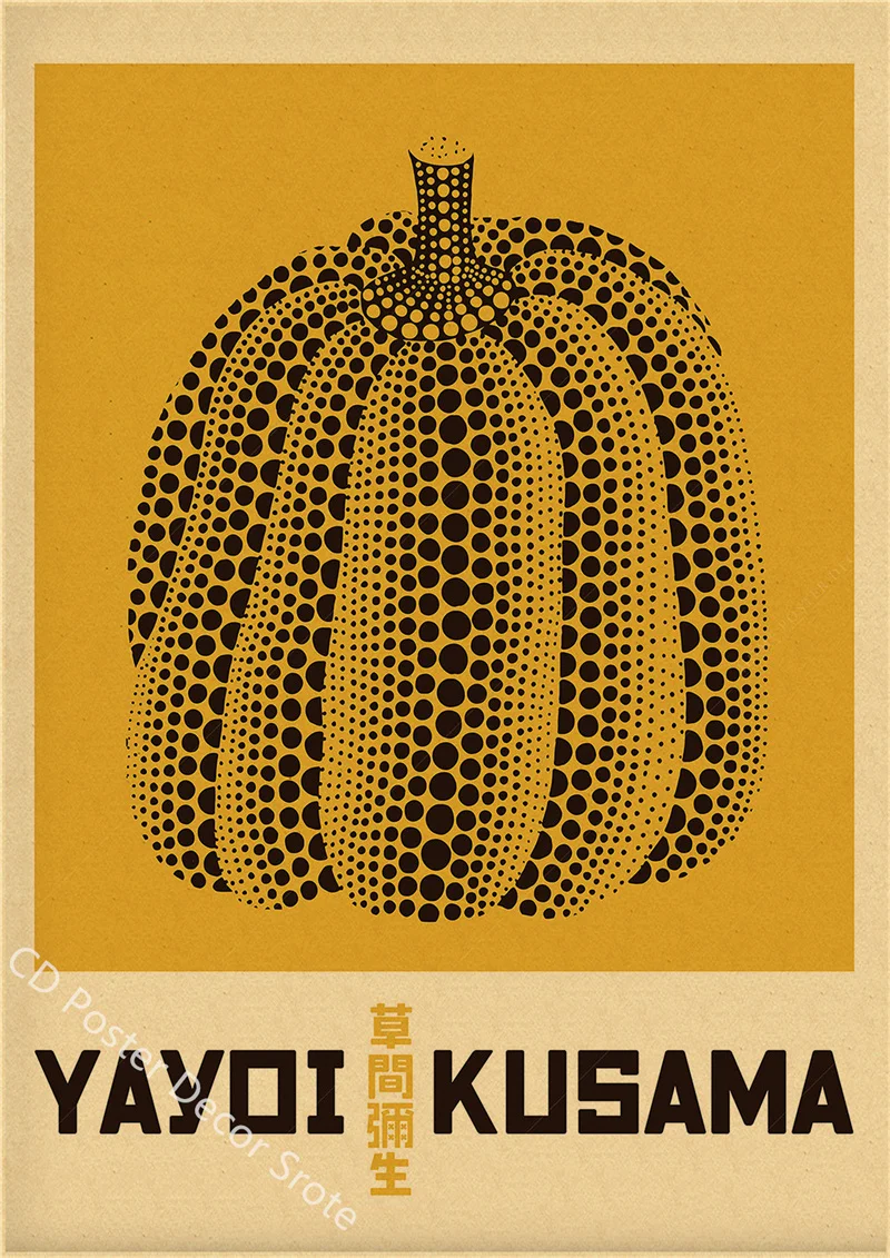 Yayoi Kusama Exhibition Poster - Vintage Fashion Wallpaper recension och pris