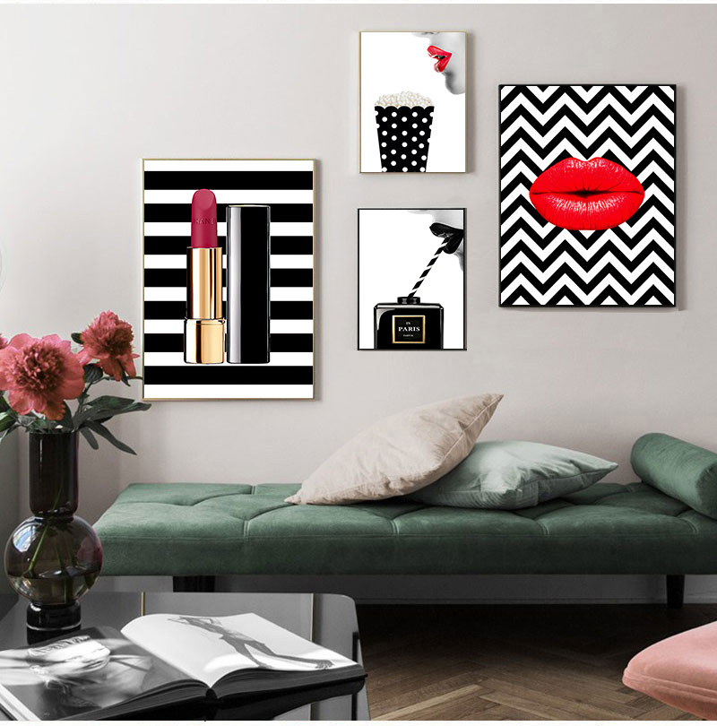 Posters Prints Vintage Canvas  - Vintage Fashion Illustration recension och pris