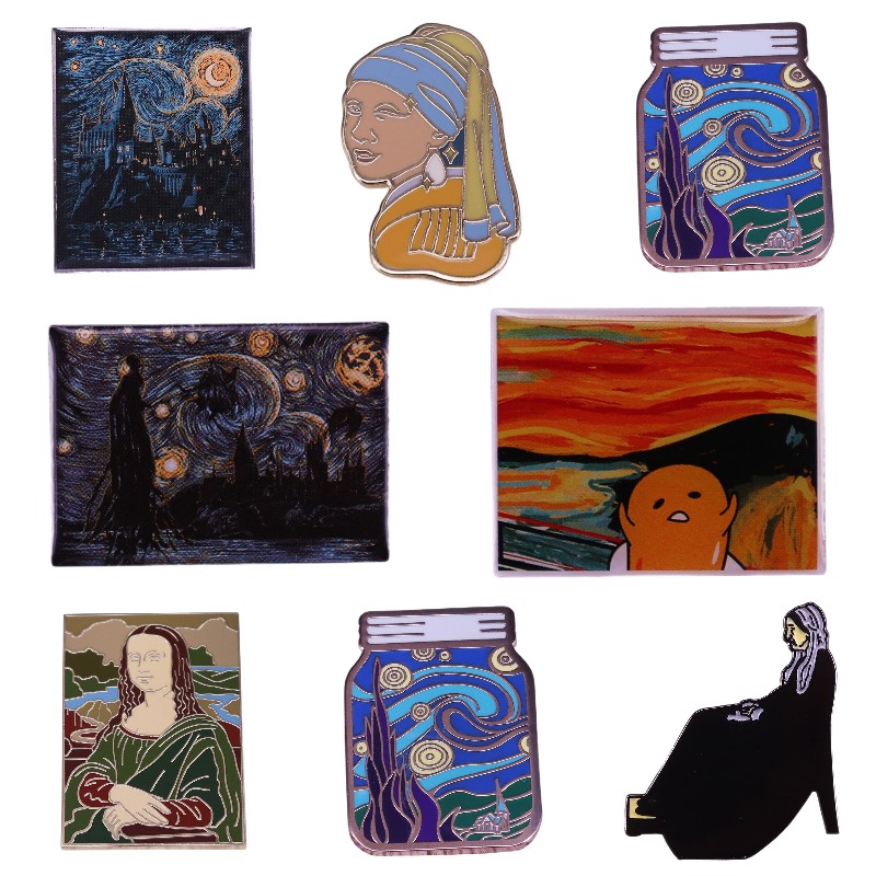 Hard Enamel Pins Classic Art B - Vintage Fashion Illustration recension och pris