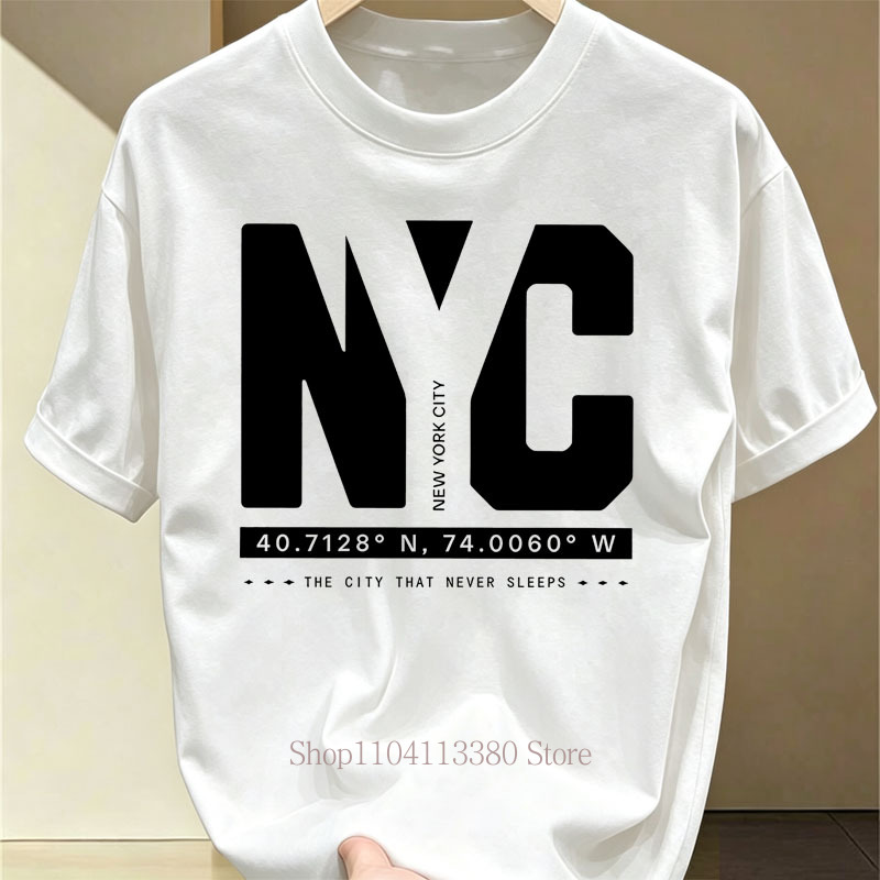 Nyc Graphic Print T-shirts for - Vintage Fashion Nyc recension och pris