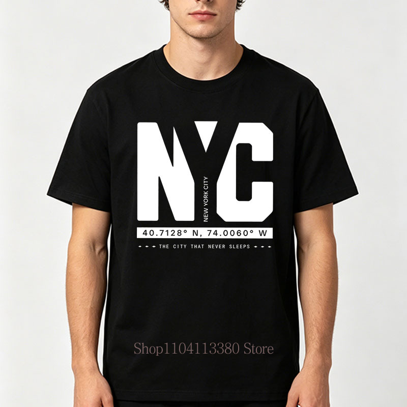 Nyc Graphic Print T-shirts for - Vintage Fashion Nyc recension och pris