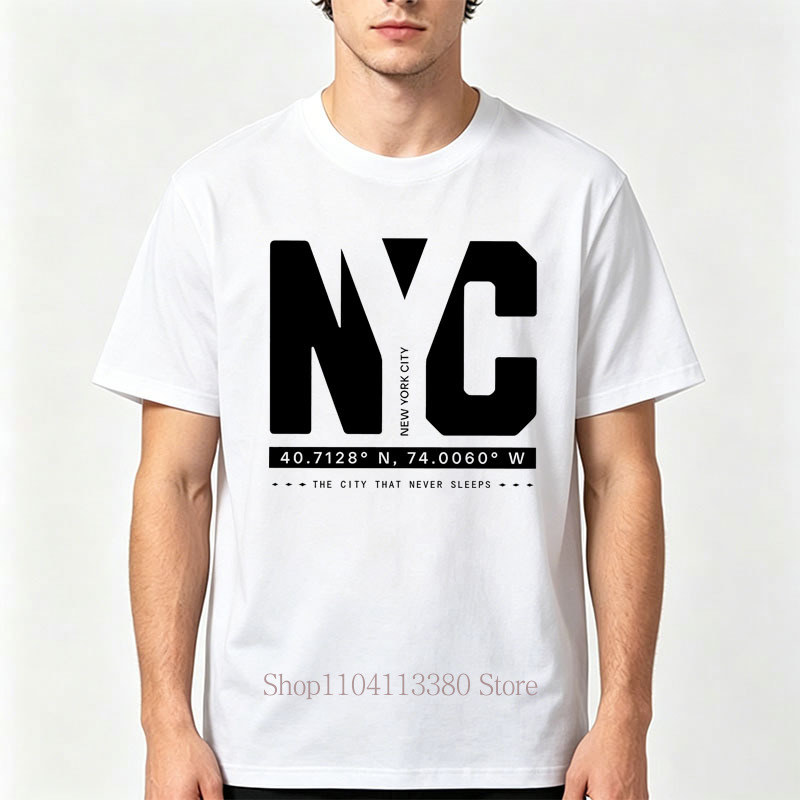 Nyc Graphic Print T-shirts for - Vintage Fashion Nyc recension och pris