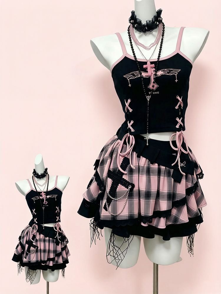 Vintage Y2K Dark Sweet Skirt S - V Vintage Fashion recension och pris