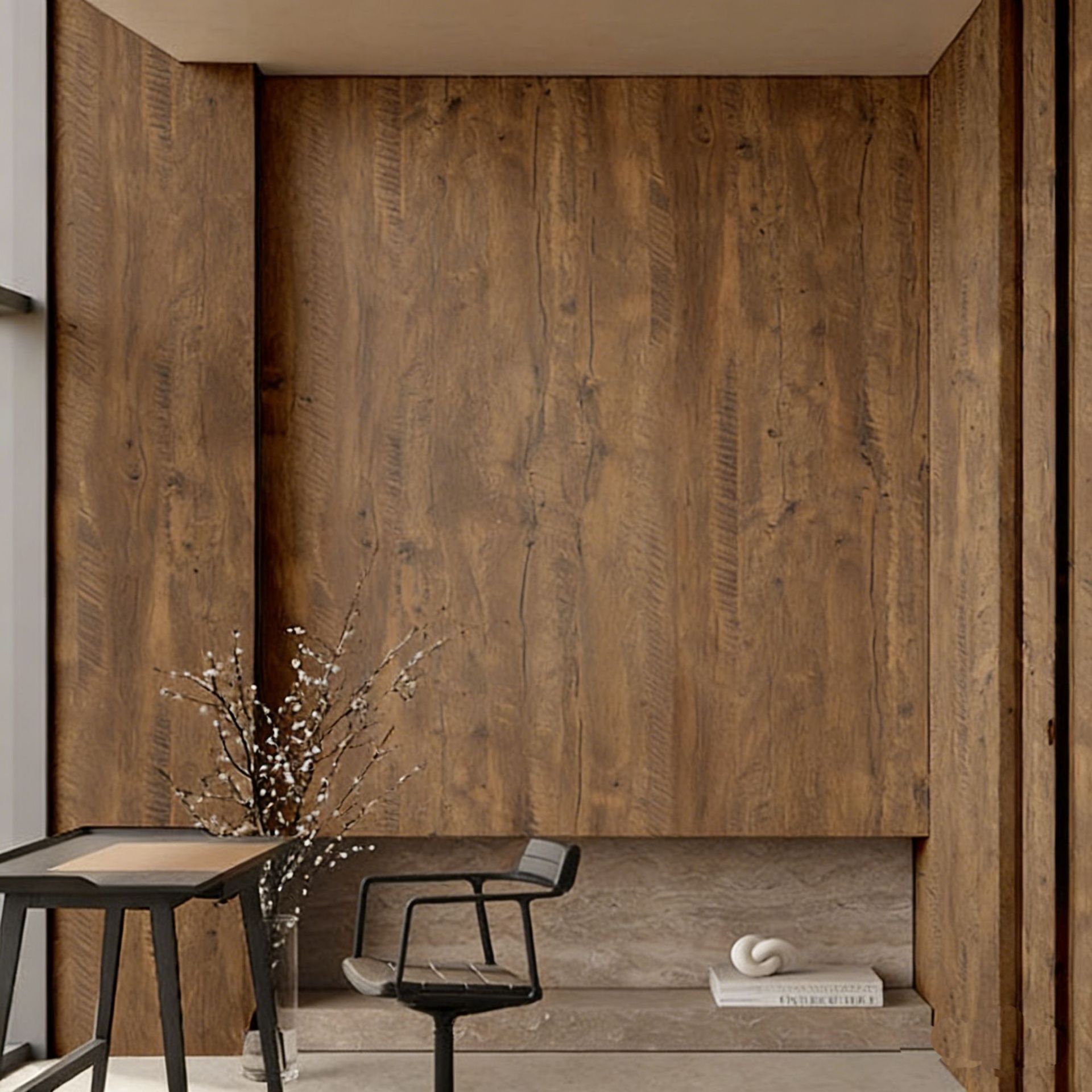 Wood Grain Self Adhesive Wallp - Vintage Fashion Wallpaper recension och pris