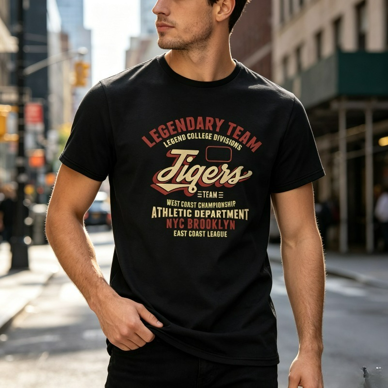 Men Streetwear T-Shirt LEGENDA - Vintage Fashion Nyc recension och pris