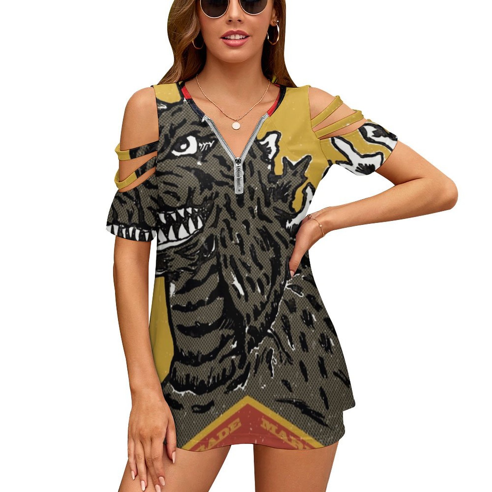 King Of Monsters Women Zipper  - Vintage Fashion In Japan recension och pris