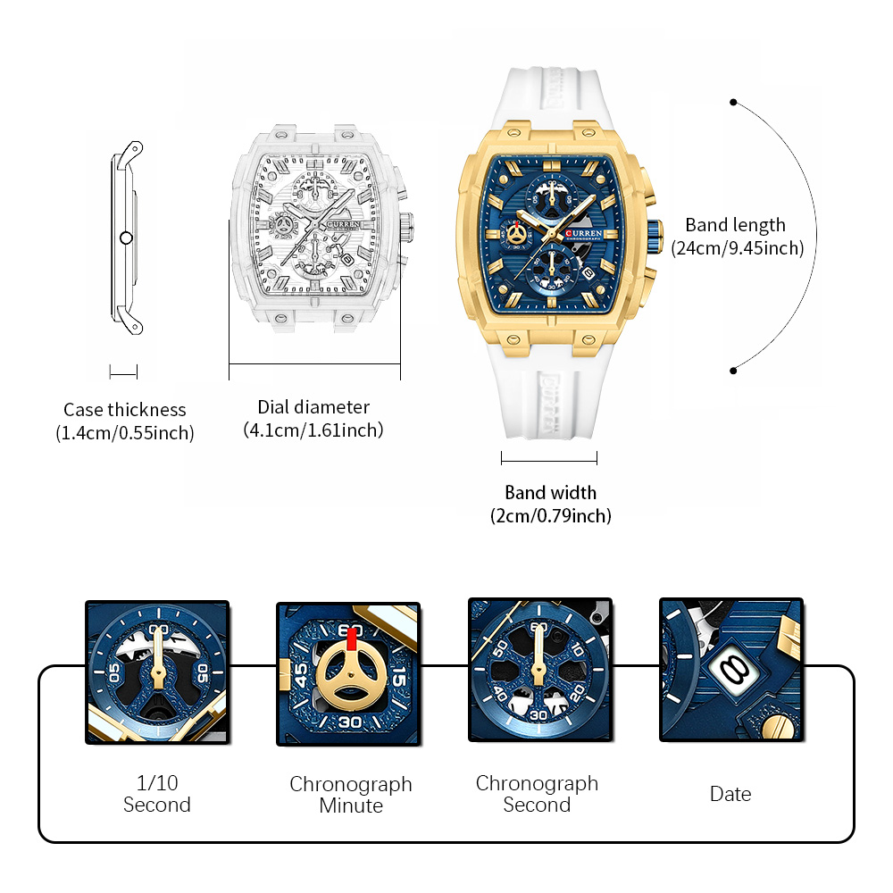CURREN Luxury Vintage Watch fo - Vintage Fashion Watches recension och pris
