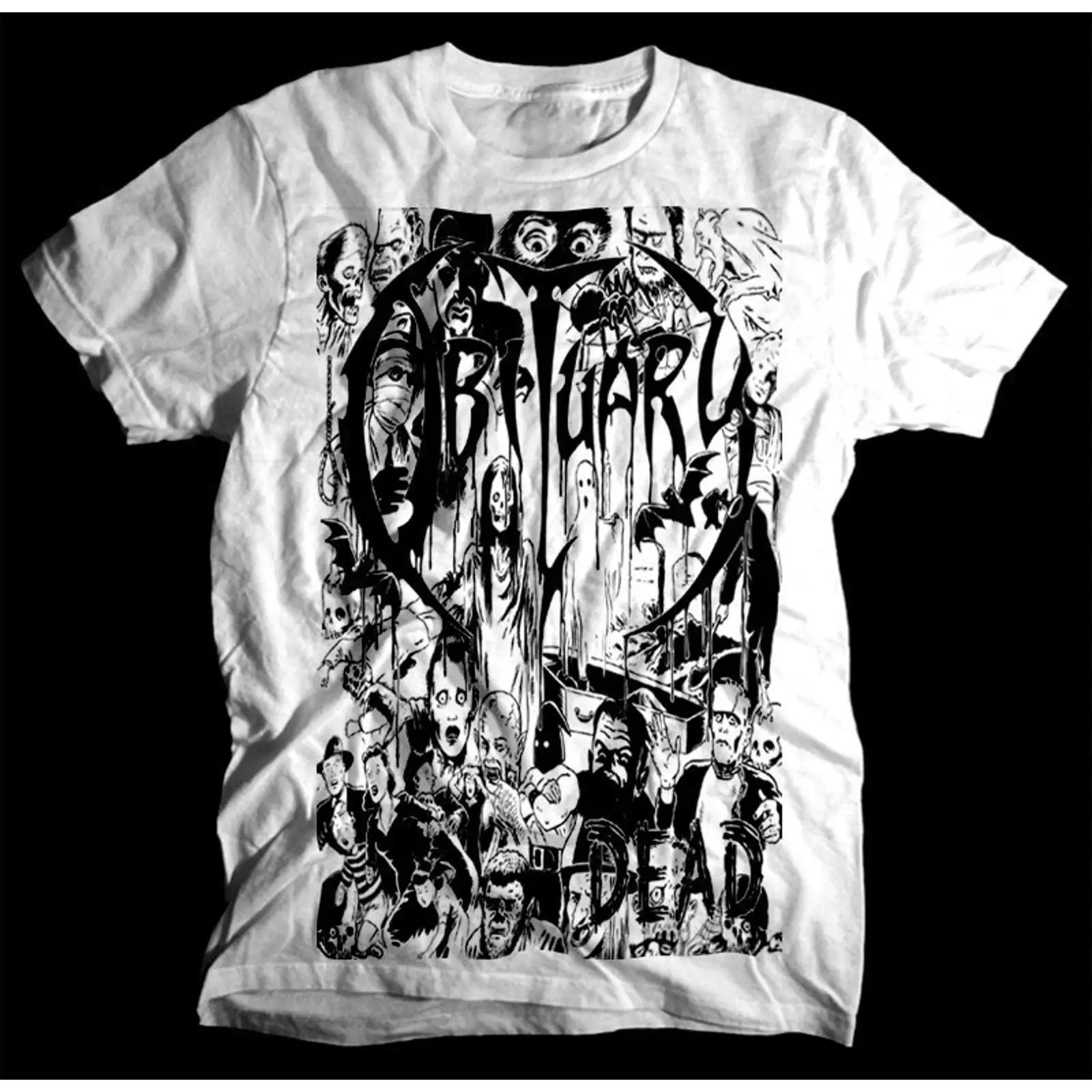 Sale Obituary Dead album WHITE - Vintage Fashion Obituaries recension och pris