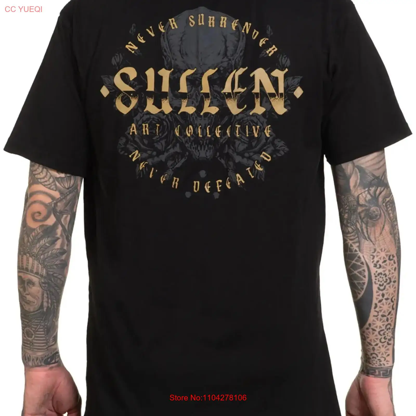 Sullen Men's Never Defeated  P - Vintage Fashion Logo recension och pris