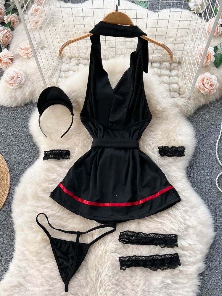 Erotic Fashion Sexy Halter Lin - V Vintage Fashion recension och pris