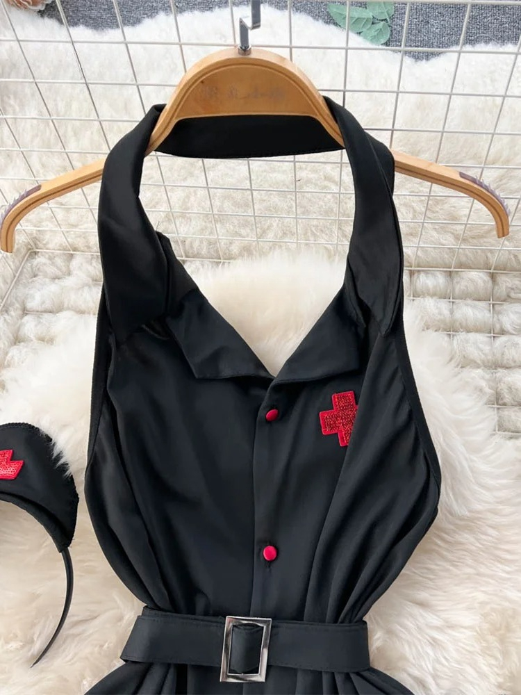 Erotic Fashion Sexy Halter Lin - V Vintage Fashion recension och pris
