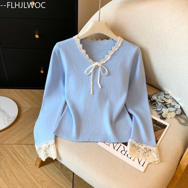 Bow Tie Tops Jumpers Pullovers - Vintage Fashion In Japan recension och pris