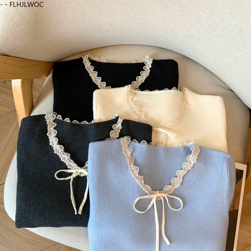 Bow Tie Tops Jumpers Pullovers - Vintage Fashion In Japan recension och pris