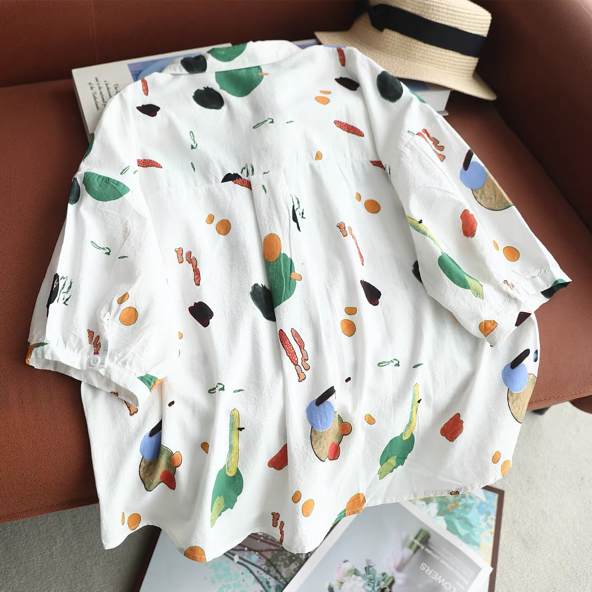 Women Abstract Watercolor Prin - Vintage Fashion In Japan recension och pris