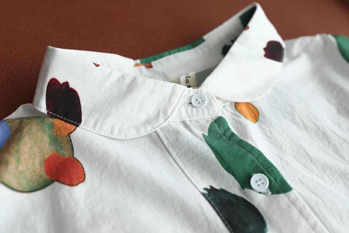 Women Abstract Watercolor Prin - Vintage Fashion In Japan recension och pris