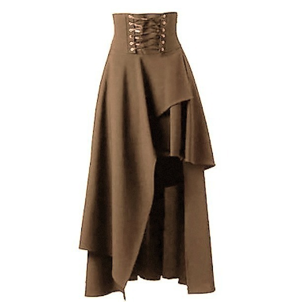 Steampunk Vintage Bandags Skir - Vintage Fashion In Japan recension och pris