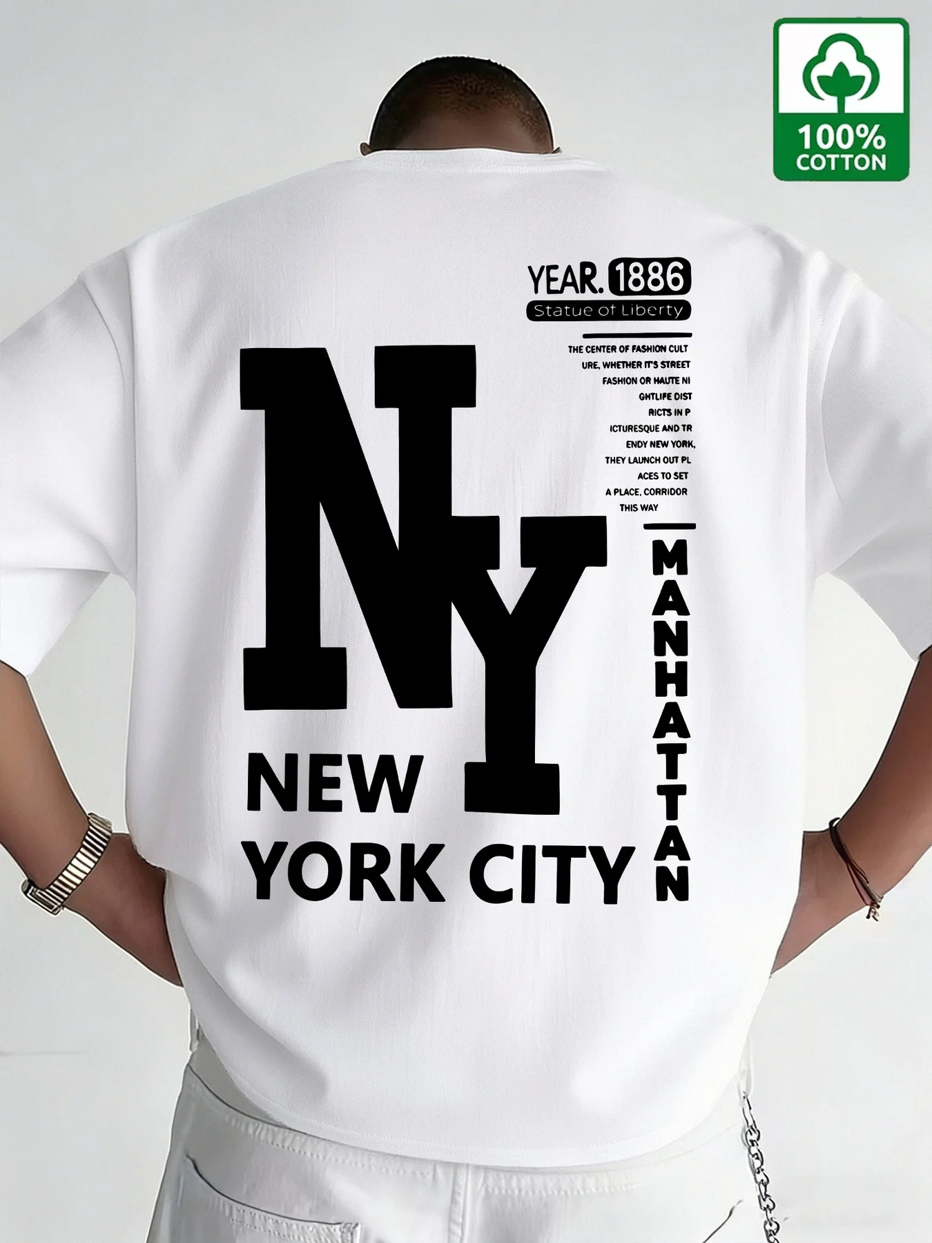 Men NYC T Shirt Cotton New Yor - Vintage Fashion Nyc recension och pris