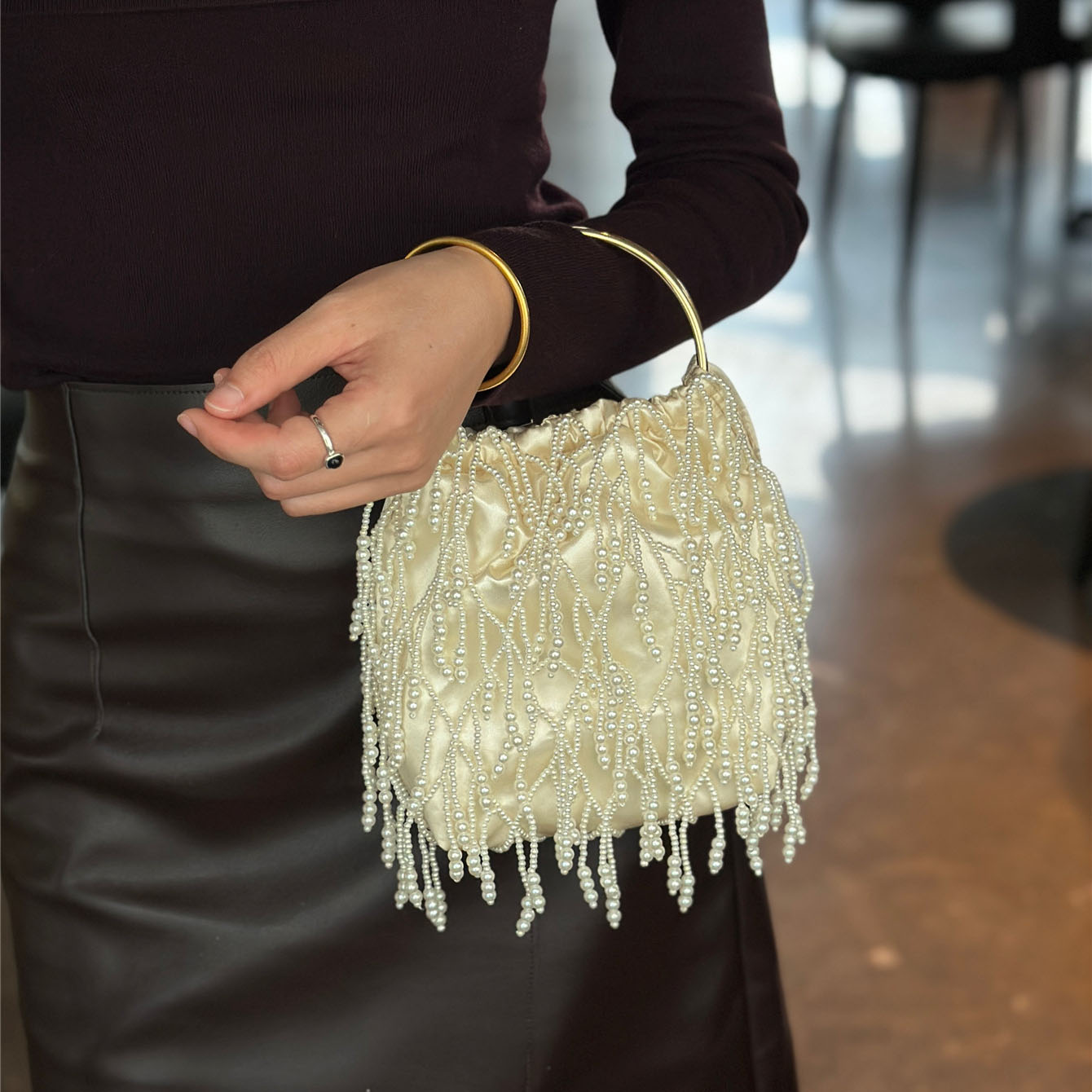 Handmade Beaded Women's Handba - French Vintage Fashion recension och pris