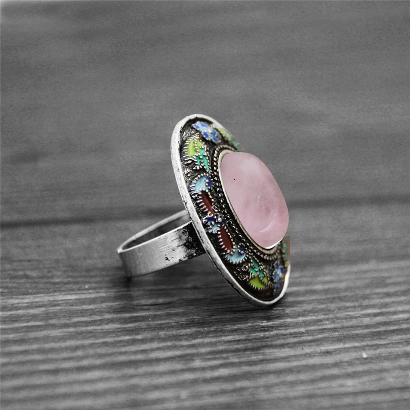 Vintage Oval Quartz Lapis Ring - Vintage Fashion Illustration recension och pris