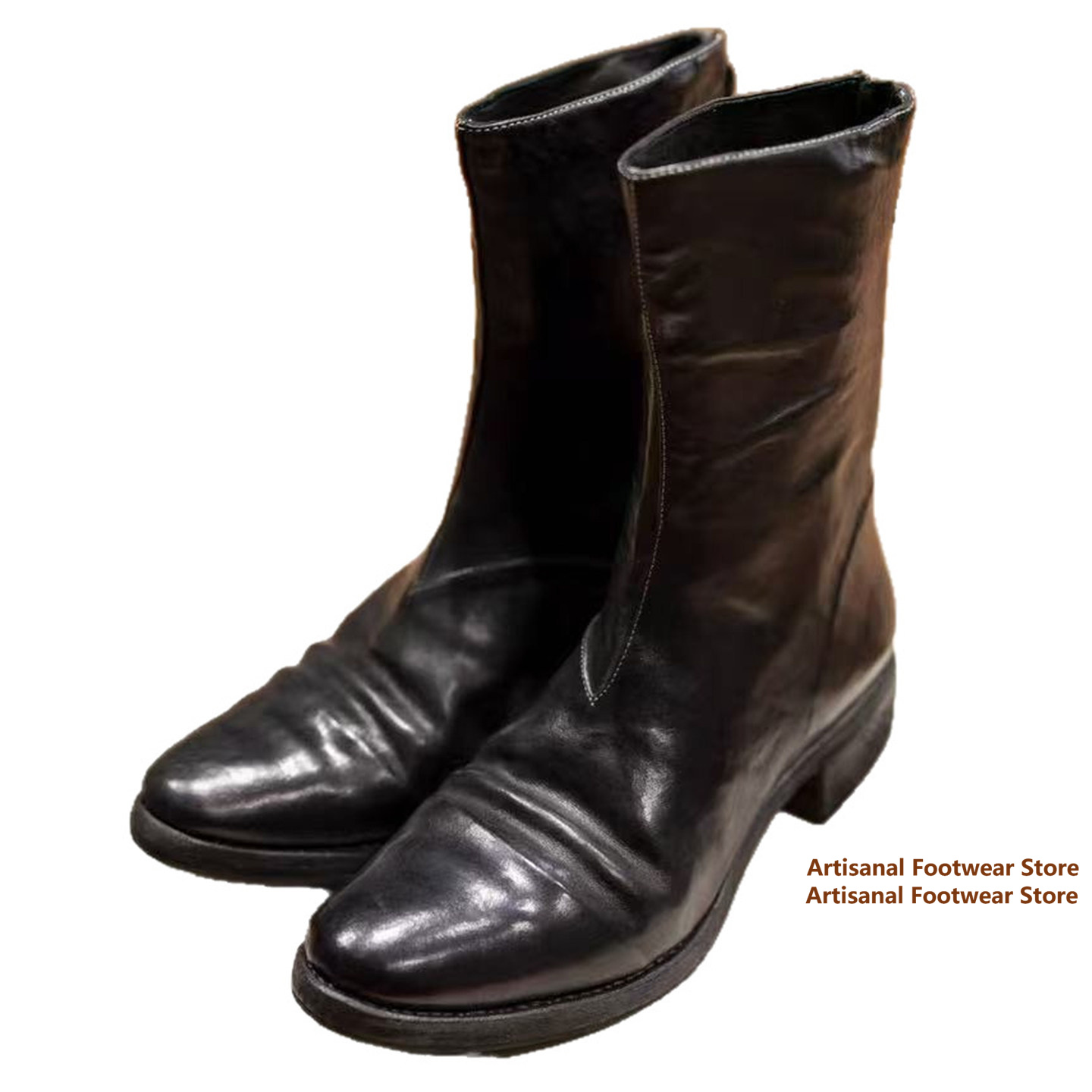 Vintage Wrinkled Leather Mid-C - Vintage Zipper recension och pris