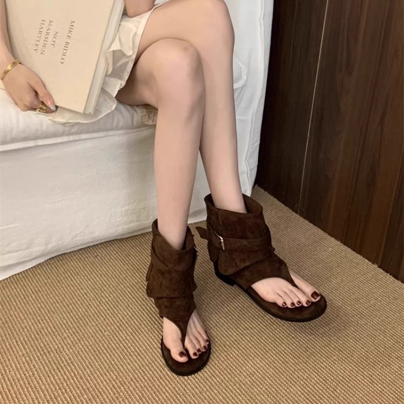 Women Peep Toe Boots Summer Ne - Vintage Fashion In 2026 recension och pris