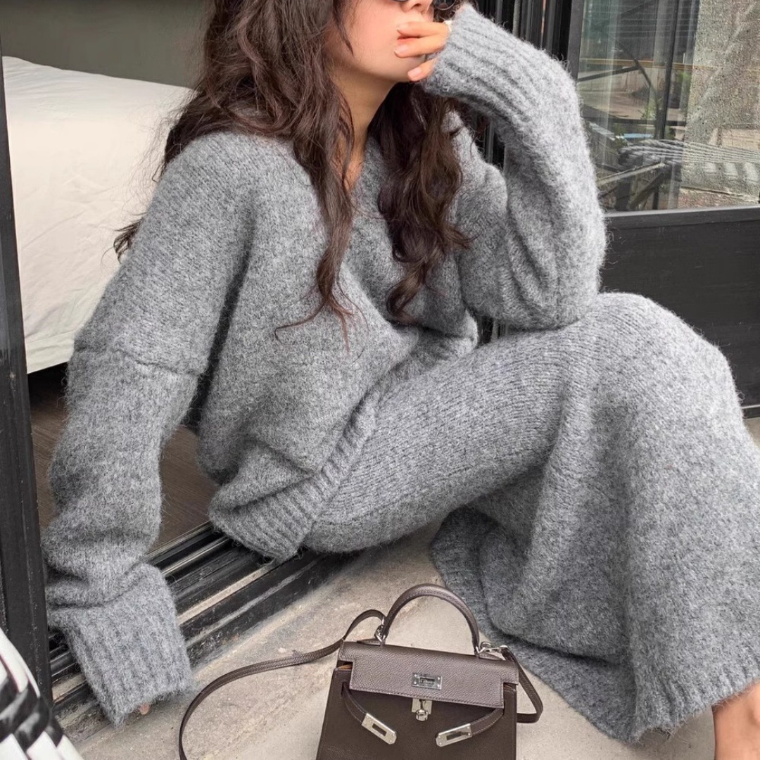 Vintage Knitted Sweater Set Sk - V Vintage Fashion recension och pris