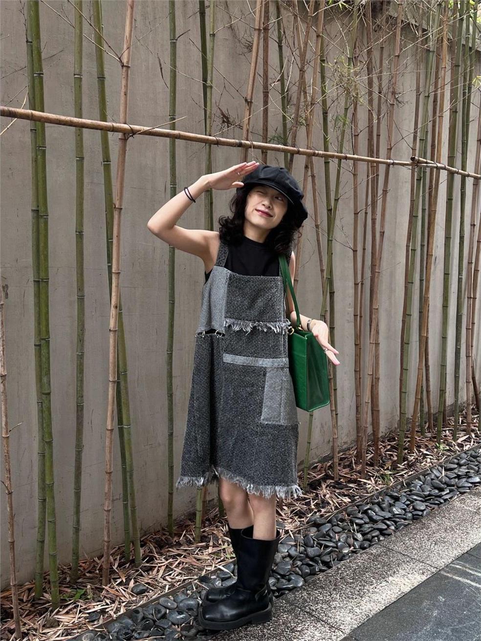 Summer Desert Style Short Slee - Denim Skirt Midi Vintage recension och pris