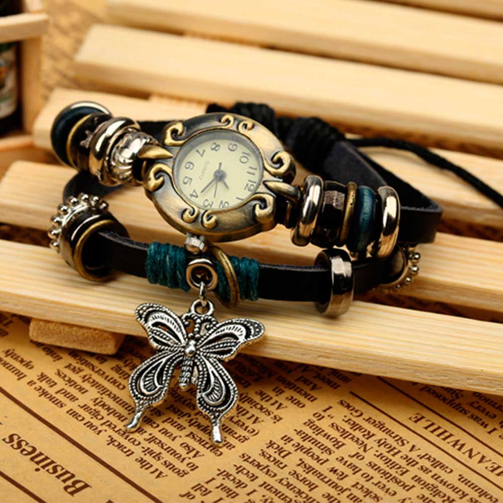 Handmade Butterfly Beads Brace - Vintage Fashion Watches recension och pris