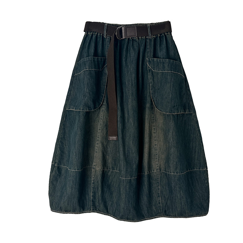 Large Size Denim Skirt With Be - Denim Skirt Midi Vintage recension och pris