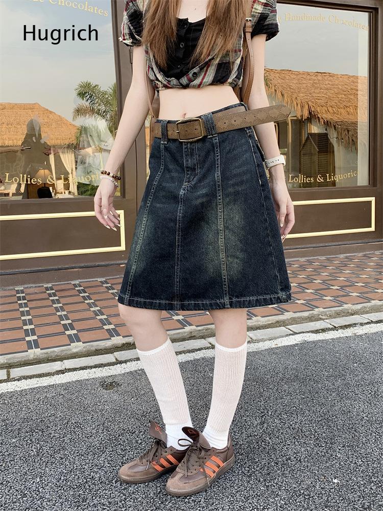 Streetwear Vintage A Line Deni - Denim Skirt Midi Vintage recension och pris