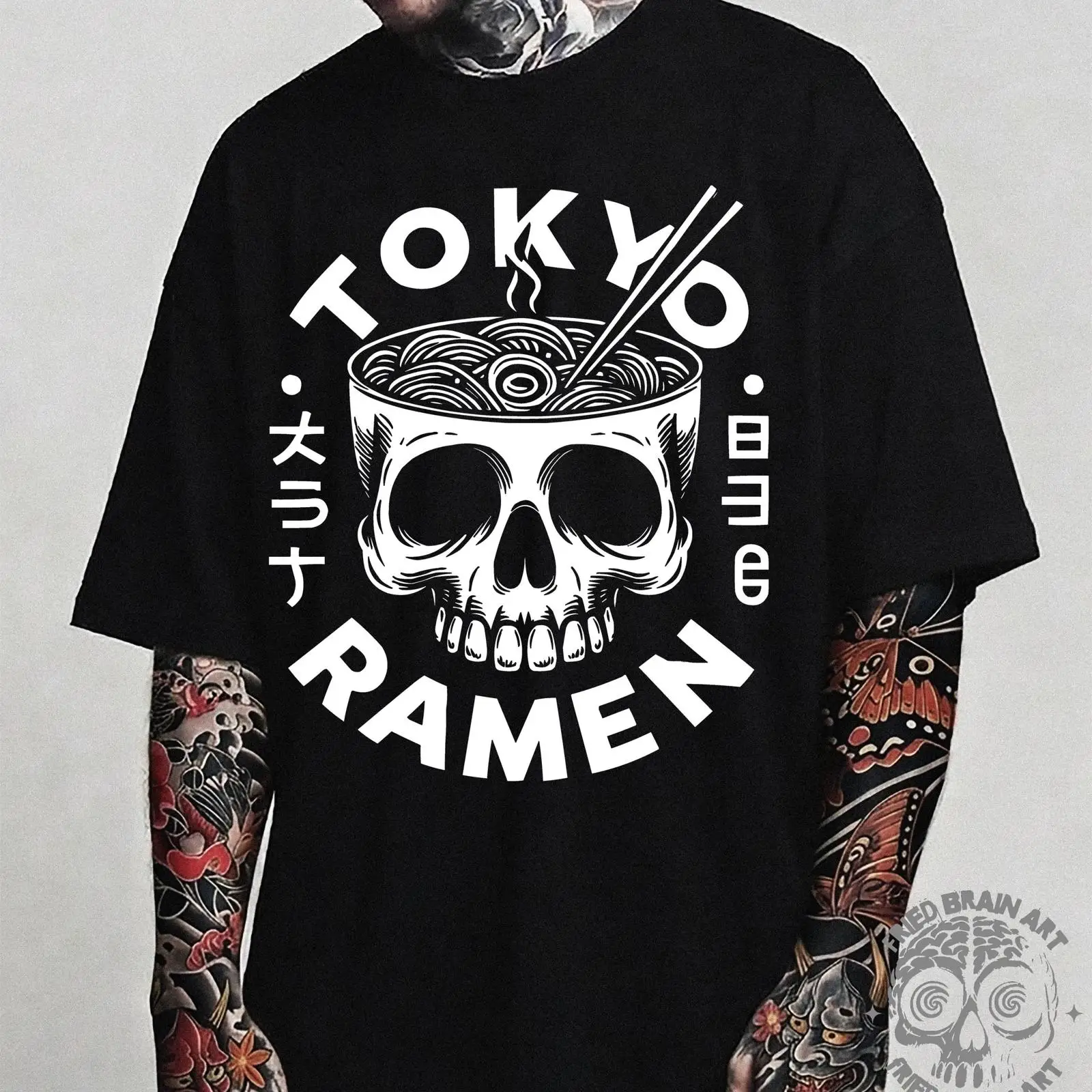 Tokyo Skull Ramen T Shirt Japa - Vintage Fashion In Tokyo recension och pris