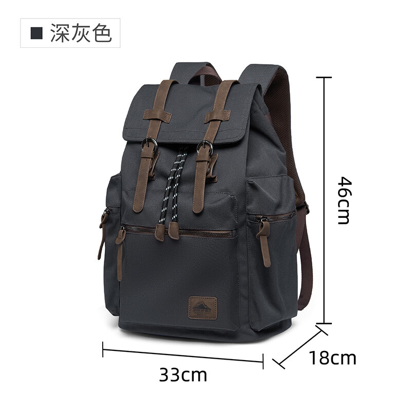 MOYYI 27L Large Flap Backpack  - Vintage Zipper recension och pris
