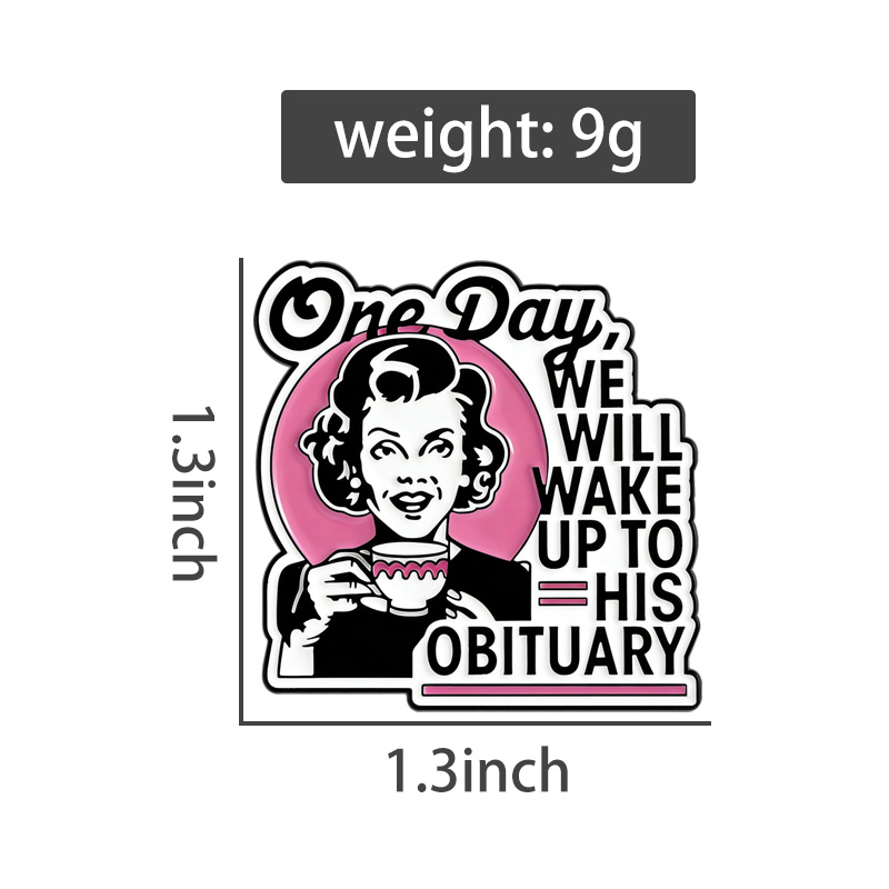 Dark Humor Housewife Pin Sarca - Vintage Fashion Obituaries recension och pris