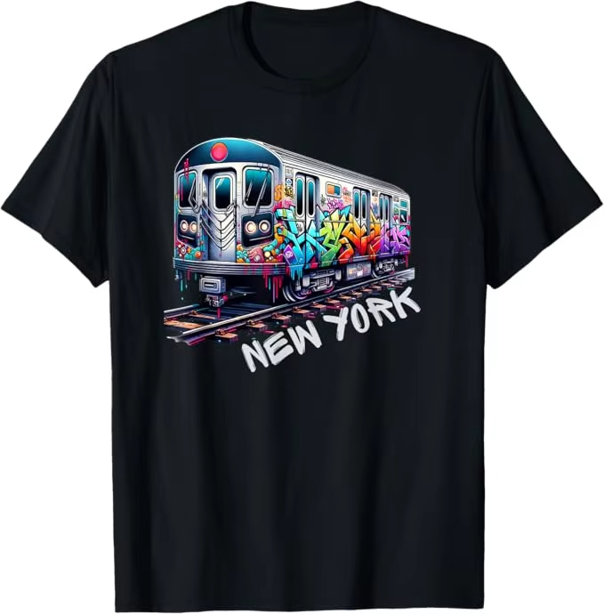 New York Train Graffiti Style  - Vintage Fashion Nyc recension och pris