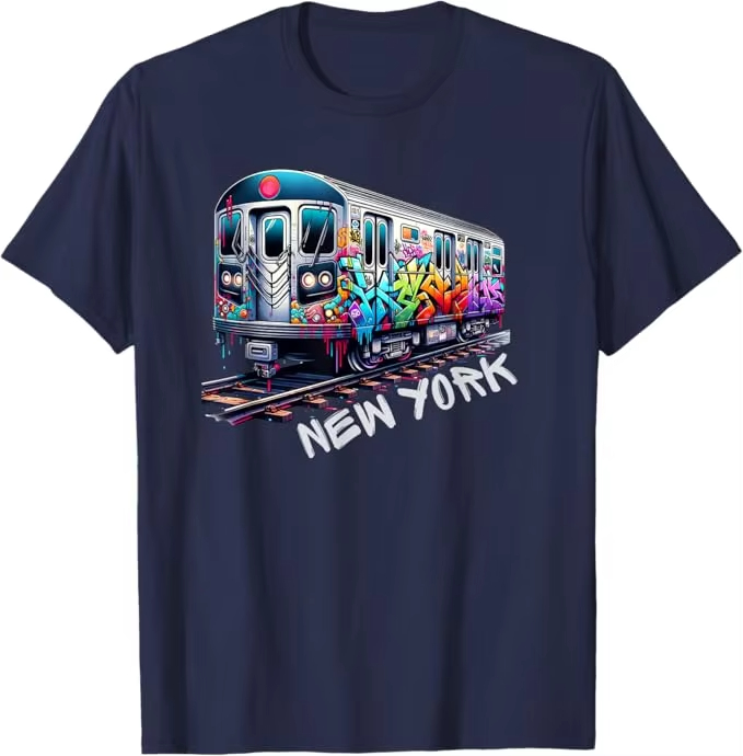 New York Train Graffiti Style  - Vintage Fashion Nyc recension och pris