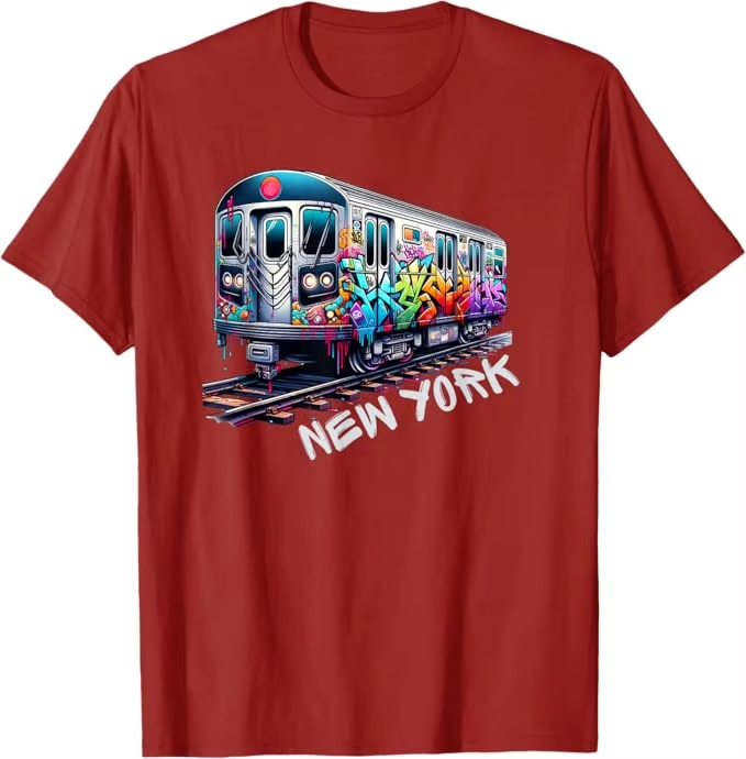 New York Train Graffiti Style  - Vintage Fashion Nyc recension och pris